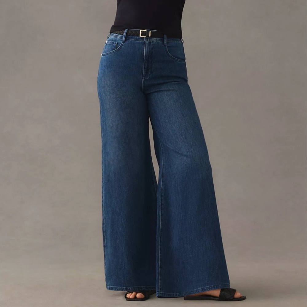 Anthropologie Pilcro High-Rise Wide-Leg Trouser Jeans (27)